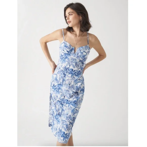 cider white and blue dress Summer Cider Embroidered Mini Dress | White | Womens